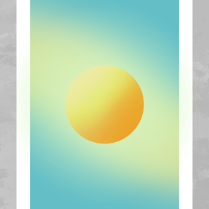 Aura Print Blue-Yellow