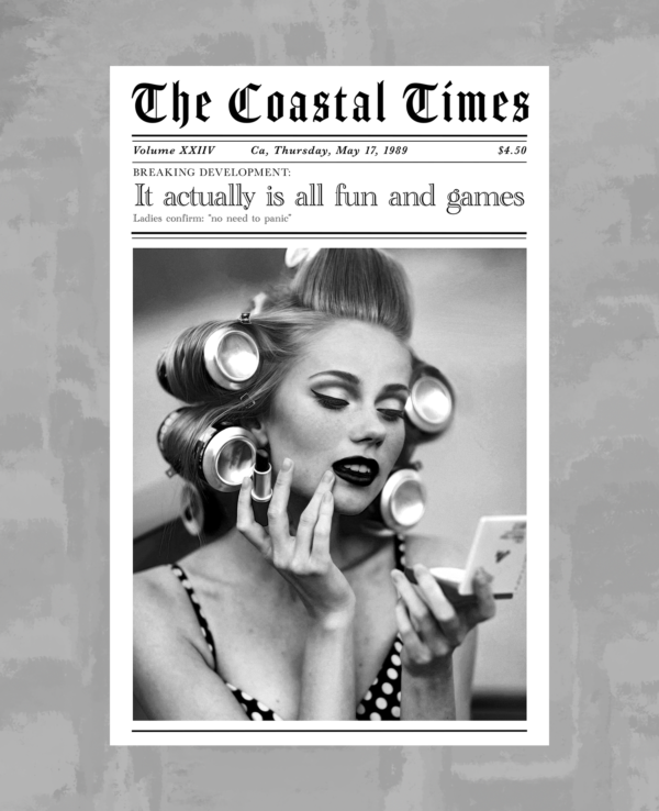 Vintage Newspaper Poster